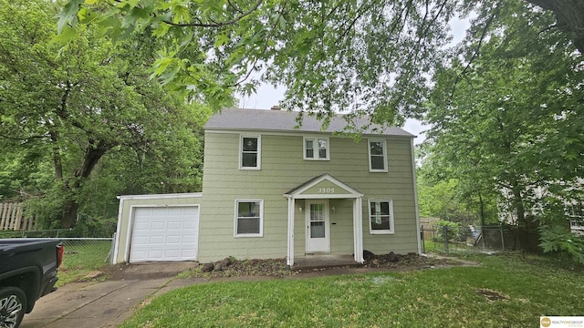 colonial house with driveway