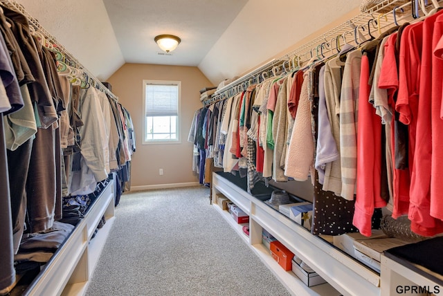 7320 S 169th St, Omaha, NE 68136 - walk in closet with vaulted ceiling and carpet floors