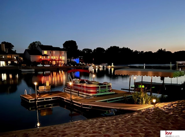 7815 Maui Cir, Papillion, NE 68046 - dock featuring a water view