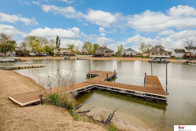 7815 Maui Cir, Papillion, NE 68046 - dock area with a residential view and a water view
