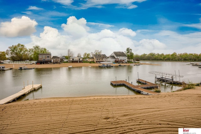 7815 Maui Cir, Papillion, NE 68046 - dock area featuring a water view