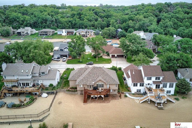 7815 Maui Cir, Papillion, NE 68046 - aerial perspective of suburban area with a forest
