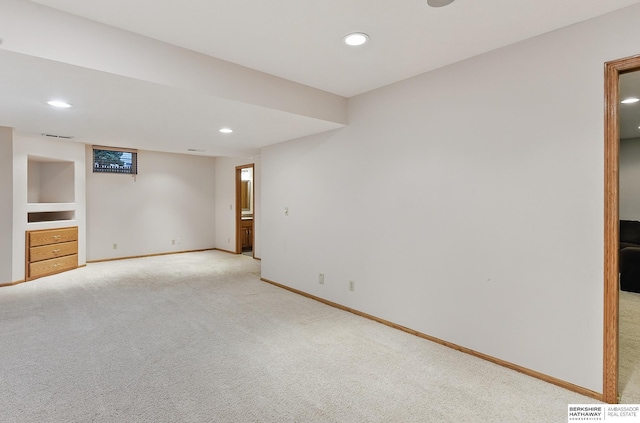16712 V St, Omaha, NE 68135 - unfurnished bedroom featuring light carpet, recessed lighting, and baseboards