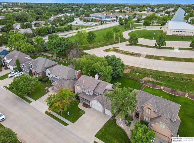 16712 V St, Omaha, NE 68135 - aerial perspective of suburban area