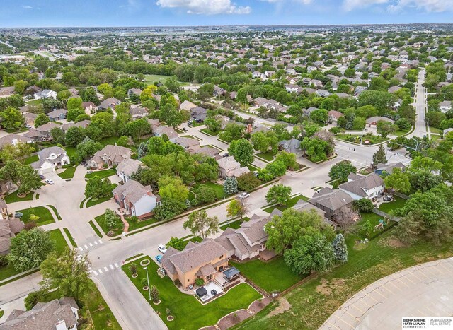 16712 V St, Omaha, NE 68135 - aerial perspective of suburban area