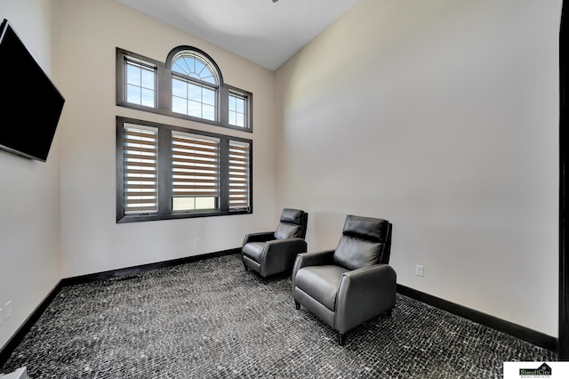 17380 S 77th Pt, Hickman, NE 68372 - sitting room featuring carpet floors and baseboards