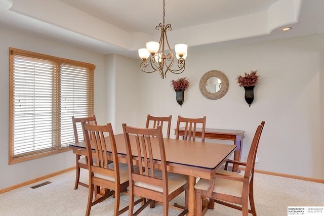 4804 Fountain Cir, Papillion, NE 68133 - dining room with light carpet, baseboards, plenty of natural light, and recessed lighting