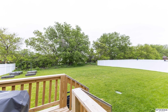 8111 S 198th St, Gretna, NE 68028 - view of yard with a deck