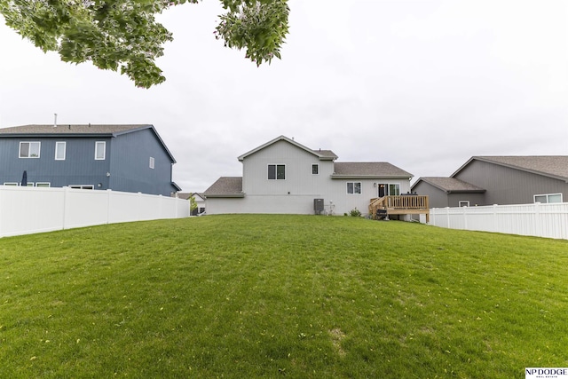 8111 S 198th St, Gretna, NE 68028 - back of property with a deck