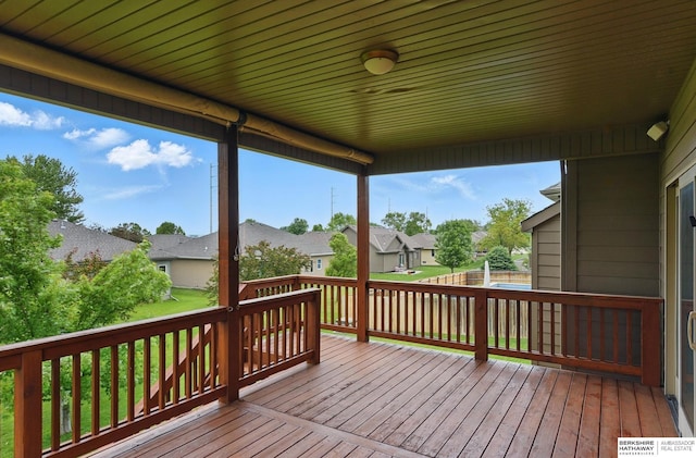 10022 S 177th St, Omaha, NE 68136 - wooden terrace featuring a residential view