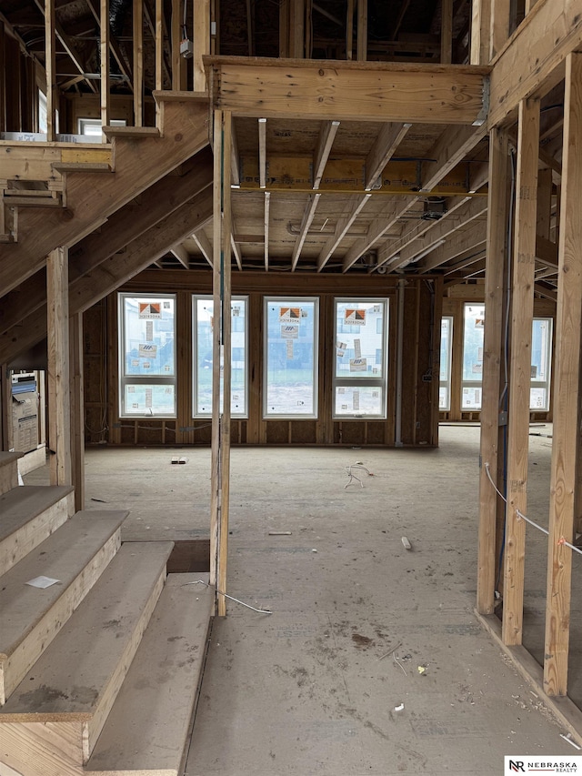 11505 S 116th St, Papillion, NE 68046 - miscellaneous room featuring plenty of natural light and stairway