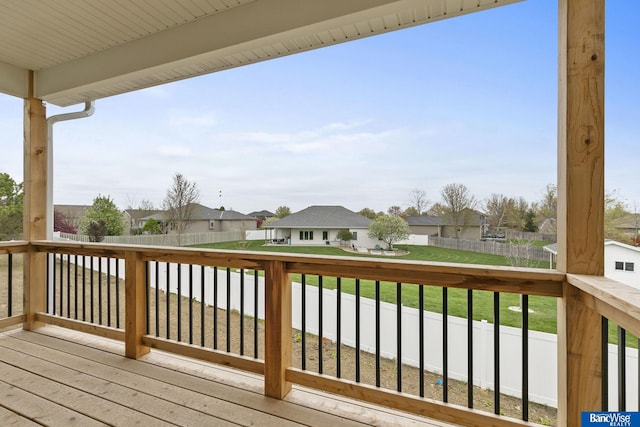 5948 Loxton St, Lincoln, NE 68526 - deck featuring a residential view