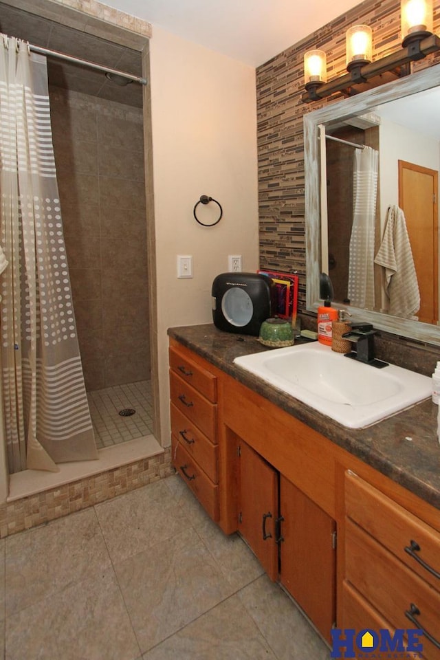 6810 S St S, Lincoln, NE 68506 - full bathroom with a shower stall and vanity