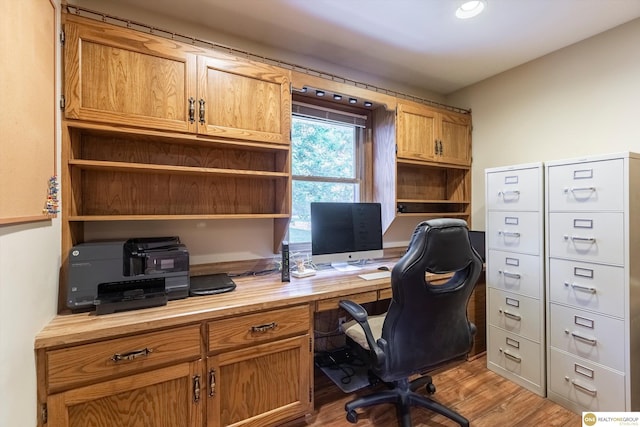 10919 N 69th St, Omaha, NE 68152 - home office featuring wood finished floors