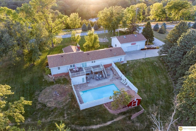 10919 N 69th St, Omaha, NE 68152 - view of subject property with a pool