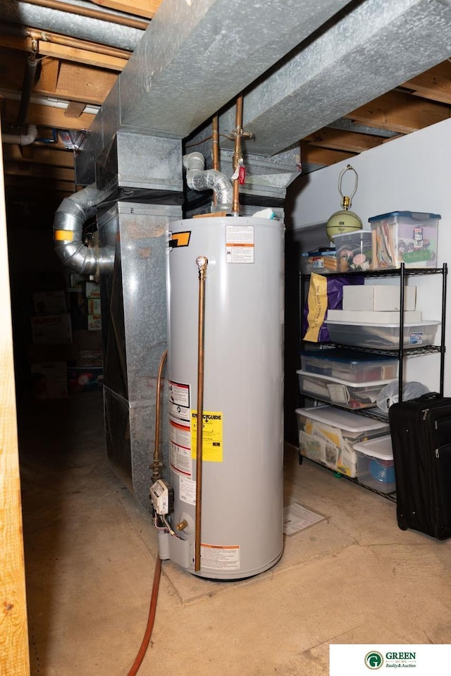 6 N Circle Dr, York, NE 68467 - utility room featuring water heater