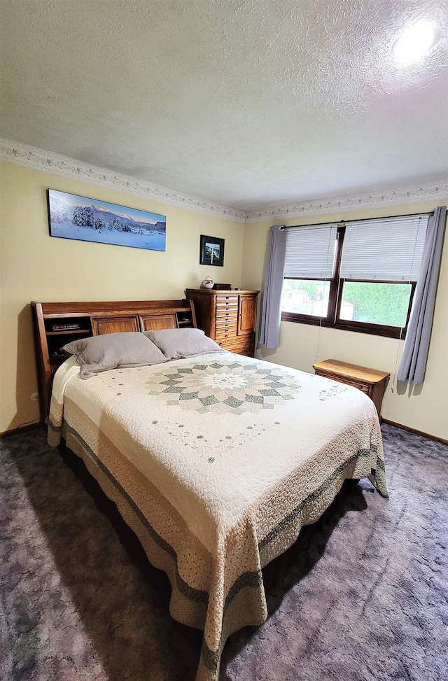 5201 Danbury Ct, Lincoln, NE 68512 - carpeted bedroom featuring a textured ceiling