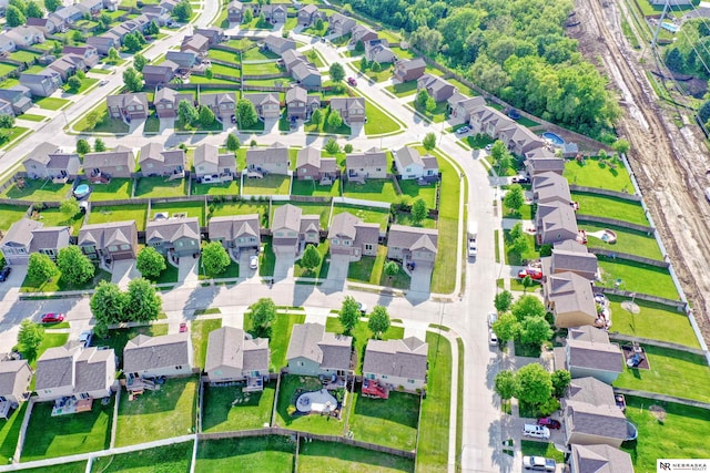 5306 S 195th St, Omaha, NE 68135 - aerial view of property's location featuring nearby suburban area