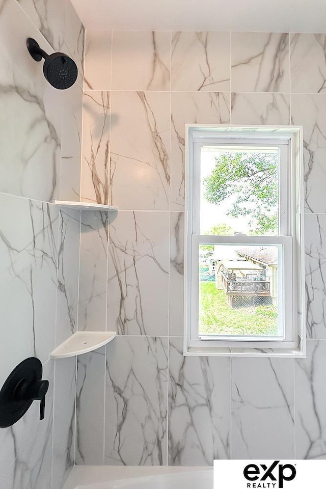 2626 N 67th St, Omaha, NE 68104 - full bath with a marble finish shower