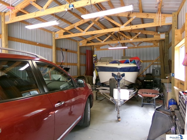 1304 S 4th Ave, Beatrice, NE 68310 - garage with metal wall