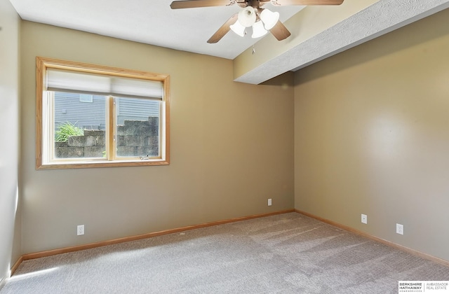 211 Longwood Dr, Papillion, NE 68133 - carpeted empty room with ceiling fan and baseboards