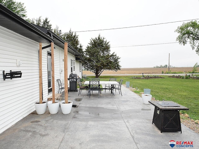 105 Nebraska St, Murdock, NE 68407 - view of patio featuring outdoor dining area and area for grilling
