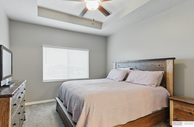 11745 S 113th St, Papillion, NE 68046 - bedroom featuring carpet, baseboards, a ceiling fan, and a raised ceiling