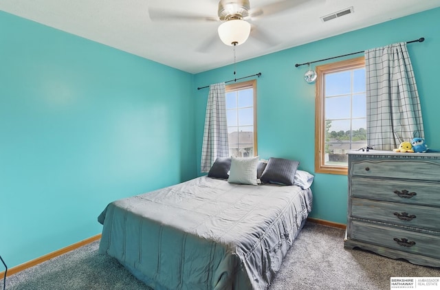 4414 S 174th St, Omaha, NE 68135 - carpeted bedroom featuring baseboards and ceiling fan