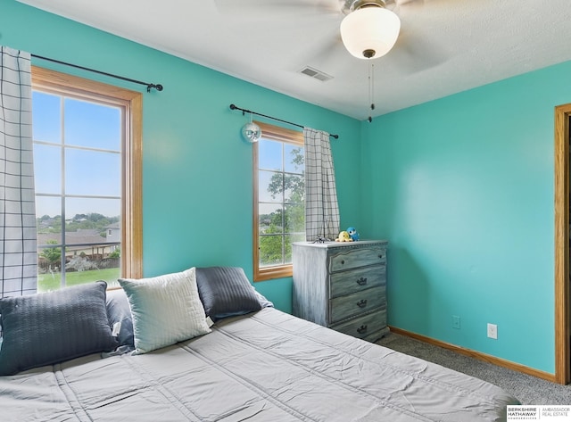 4414 S 174th St, Omaha, NE 68135 - bedroom featuring carpet floors, baseboards, and ceiling fan