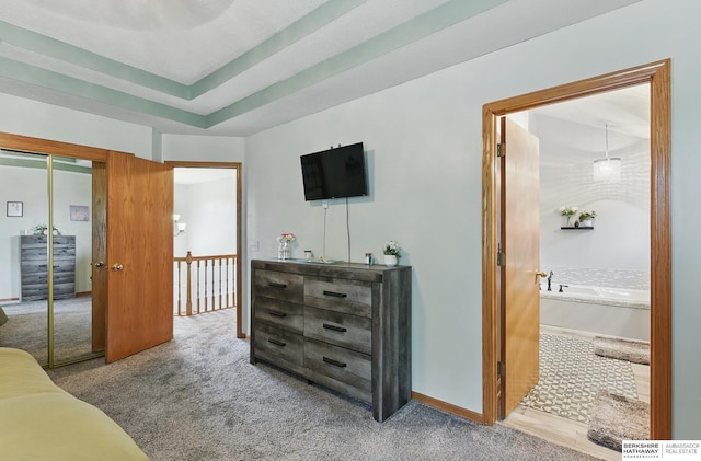 4414 S 174th St, Omaha, NE 68135 - carpeted bedroom with connected bathroom and a closet