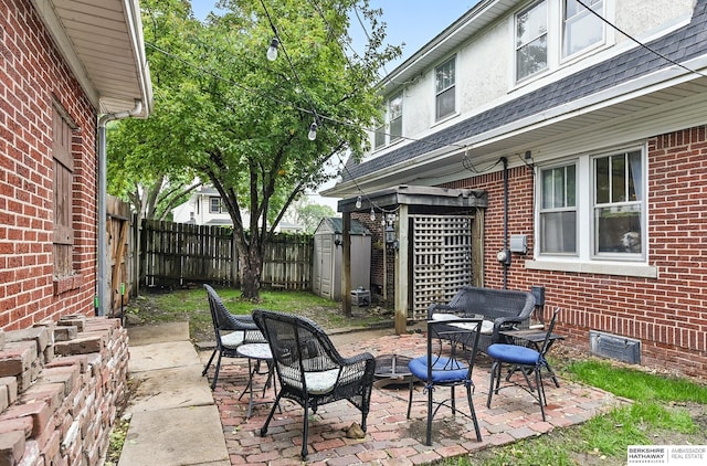 6920 N 30th St, Omaha, NE 68112 - fenced backyard with a patio area
