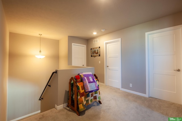 6311 N 169th St, Omaha, NE 68116 - stairs featuring carpet, baseboards, and recessed lighting