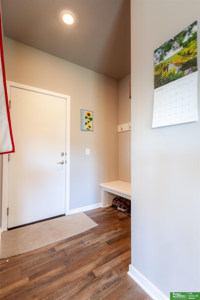 6311 N 169th St, Omaha, NE 68116 - mudroom with wood finished floors and baseboards