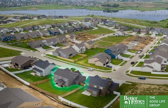 6311 N 169th St, Omaha, NE 68116 - aerial overview of property's location with nearby suburban area and a large body of water