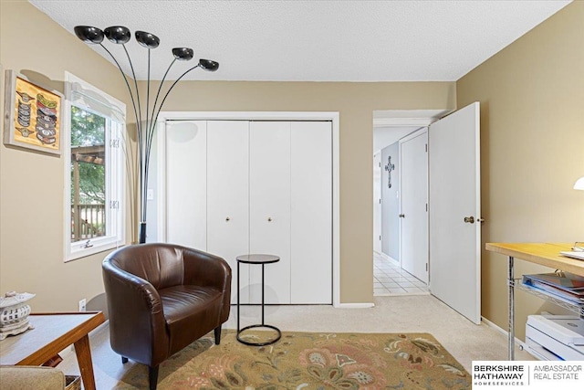 15341 Davenport Cir, Omaha, NE 68154 - sitting room featuring light carpet and baseboards