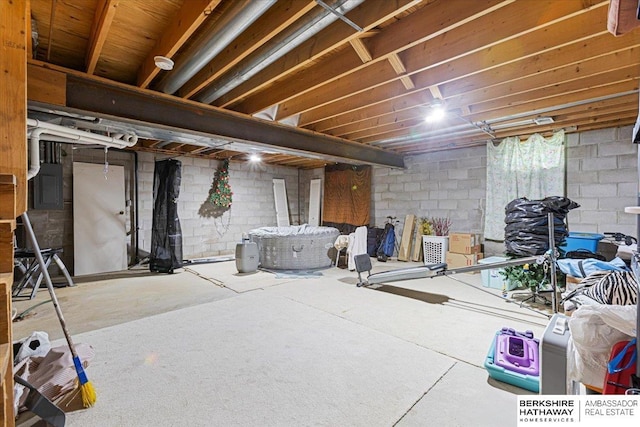15341 Davenport Cir, Omaha, NE 68154 - basement with electric panel