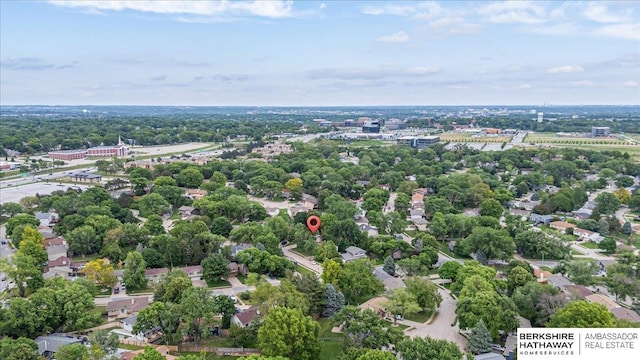 15341 Davenport Cir, Omaha, NE 68154 - aerial view of a tree filled landscape