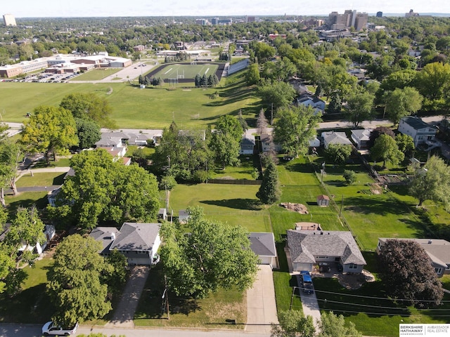 4314 Oak St, Omaha, NE 68105 - aerial view of property's location with nearby suburban area