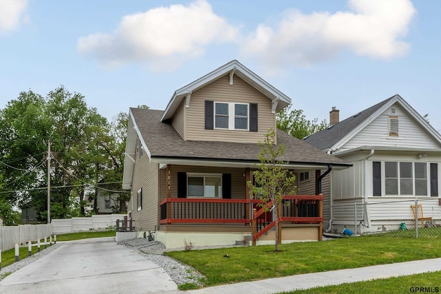 3013 Decatur St, Omaha, NE 68111 - bungalow-style house with a porch, roof with shingles, and concrete driveway