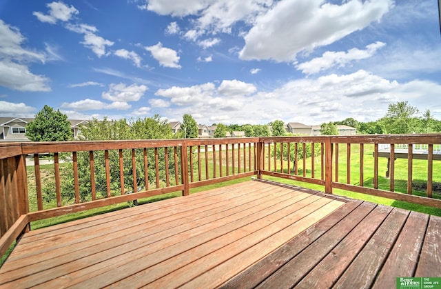 6200 Maple View Dr, Lincoln, NE 68512 - deck with a residential view