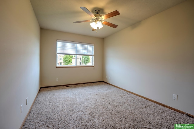 6200 Maple View Dr, Lincoln, NE 68512 - carpeted empty room with ceiling fan and baseboards