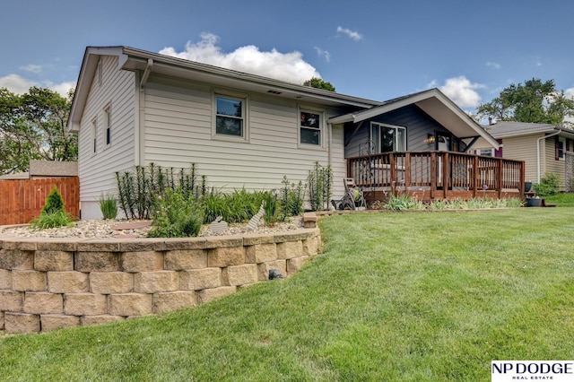 4705 N 95th St, Omaha, NE 68134 - back of house with a deck