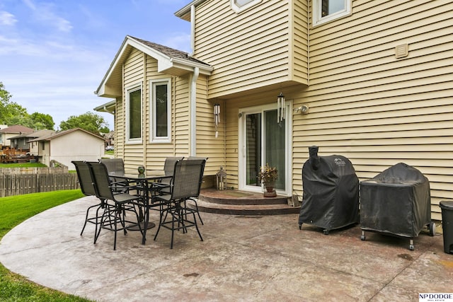 13952 Frederick Cir, Omaha, NE 68138 - view of patio / terrace featuring area for grilling and outdoor dining area
