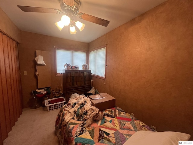 901 E 9th St, Valentine, NE 69201 - carpeted bedroom featuring ceiling fan