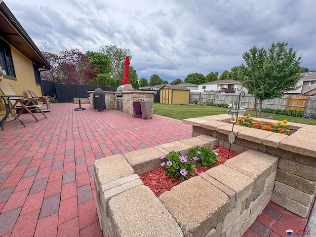 1507 SW 13th St, Lincoln, NE 68522 - view of patio with an outdoor kitchen
