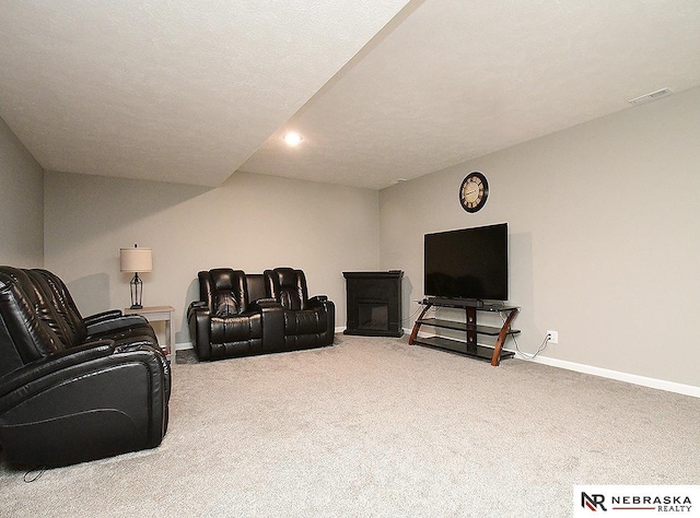 4062 W Gary Gately St, Lincoln, NE 68528 - living area featuring carpet flooring, baseboards, and recessed lighting