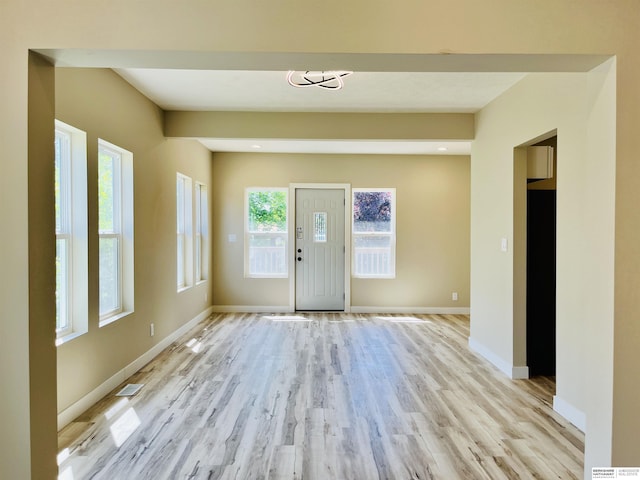 6916 N 24th St, Omaha, NE 68112 - foyer with light wood-style floors and baseboards