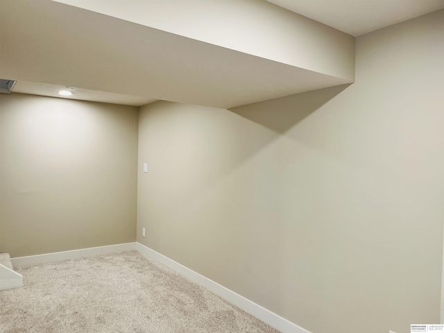 6916 N 24th St, Omaha, NE 68112 - finished below grade area with carpet floors and baseboards