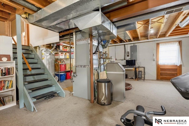 926 Iron Rd, Papillion, NE 68046 - below grade area featuring stairway