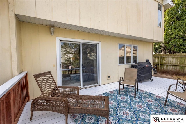 926 Iron Rd, Papillion, NE 68046 - deck featuring a grill